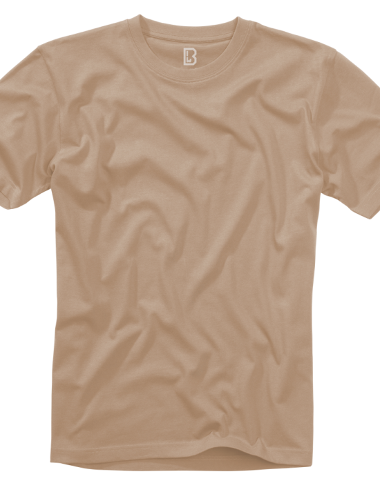 Мъжка изчистена тениска в бежов цвят Brandit, Блузи и Ризи - Lit.bg