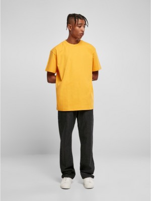 Мъжка изчистена тениска в жълто Urban Classics magicmango 