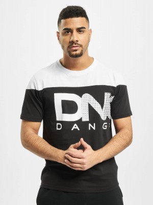 Мъжка памучна тениска в черно Dangerous DNGRS Gino