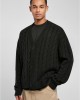 Мъжка плетена жилетка в черен цвят Urban Classics Boxy Cardigan, Якета - Lit.bg