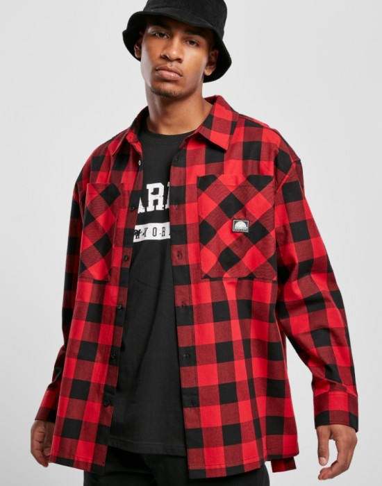 Мъжка риза в червен цвят Southpole Check Flannel Shirt red, Ризи - Lit.bg Мъжка риза в червен цвят Southpole Check Flannel Shirt red, Мъже - Lit.bg