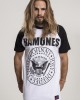 Мъжка тениска MERCHCODE Ramones Circle в бяло и черно, Мъже - Lit.bg Мъжка тениска MERCHCODE Ramones Circle в бяло и черно, Мъже - Lit.bg