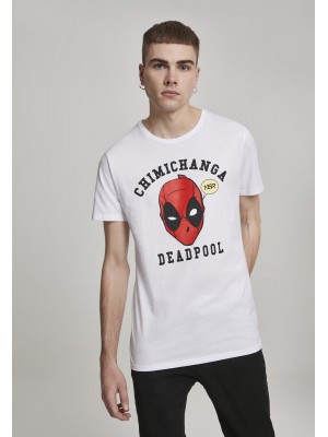 Мъжка тениска Merchcode Deadpool Chimichanga в бял цвят