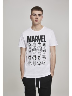 Мъжка тениска Merchcode Marvel в бял цвят