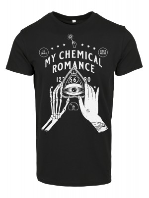 Мъжка тениска Merchcode My Chemical Romance Pyramid в черен цвят