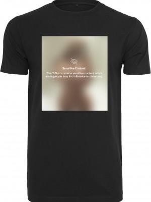 Мъжка тениска Mister Tee Sensitive Content в черен цвят