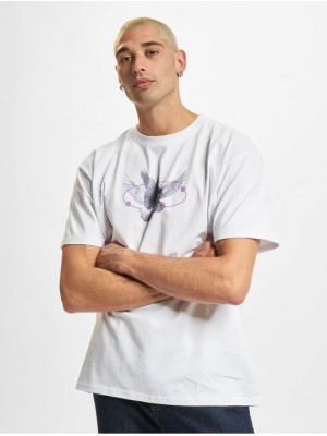 Мъжка тениска в бял цвят Mister Tee Vive la Liberte 