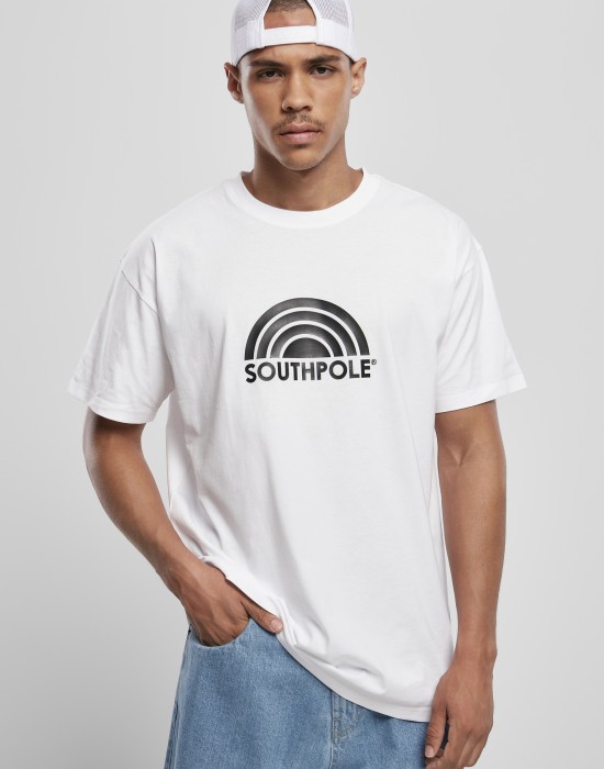 Мъжка тениска в бял цвят Southpole Logo Tee white, Тениски - Lit.bg Мъжка тениска в бял цвят Southpole Logo Tee white, Мъже - Lit.bg