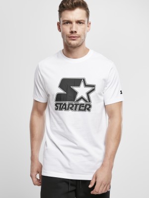 Мъжка тениска в бял цвят Starter Contrast Logo Jersey