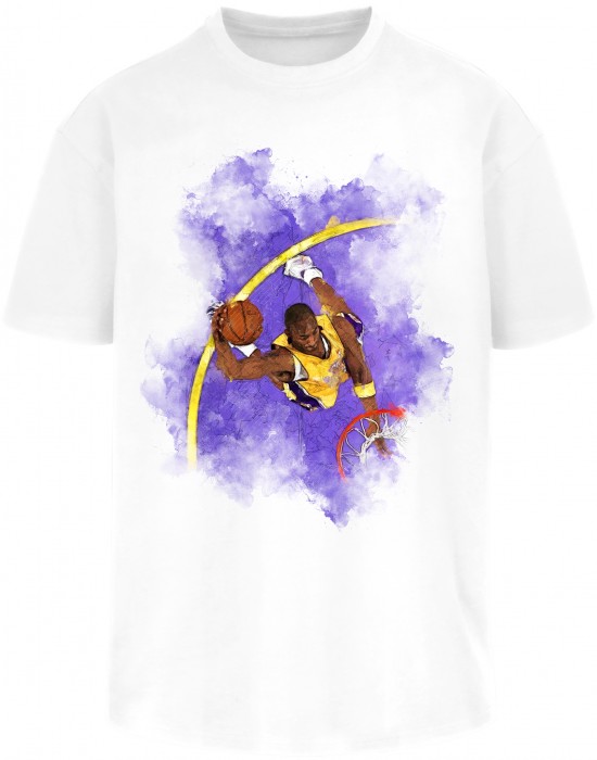 Мъжка тениска в бяло Basketball Clouds 2.0 Oversize Tee, Мъже - Lit.bg