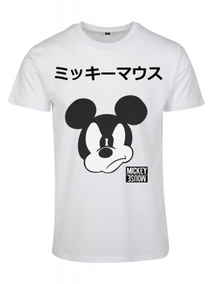 Мъжка тениска в бяло Merchcode Mickey Japanese 