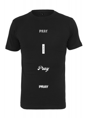 Мъжка тениска в черен цвят Mister Tee All Prays Tee