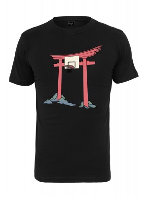 Мъжка тениска в черен цвят Mister Tee Hooped Arch