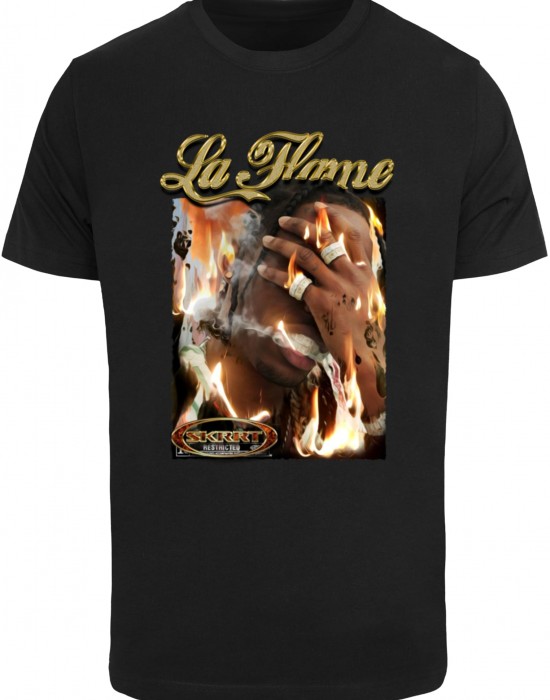 Мъжка тениска в черен цвят Mister Tee La Flame, Тениски - Lit.bg