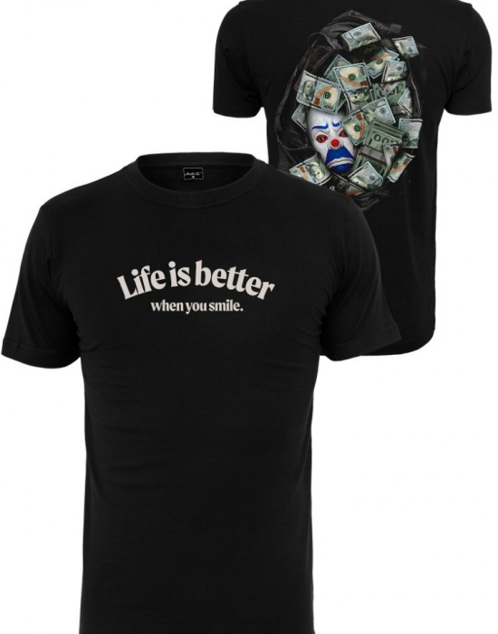 Мъжка тениска в черен цвят Mister Tee Life Is Better, Тениски - Lit.bg Мъжка тениска в черен цвят Mister Tee Life Is Better, Мъже - Lit.bg