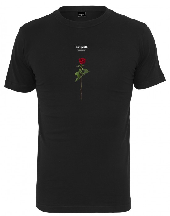 Мъжка тениска в черен цвят Mister Tee Lost Youth Rose Tee black, Тениски - Lit.bg Мъжка тениска в черен цвят Mister Tee Lost Youth Rose Tee black, Мъже - Lit.bg
