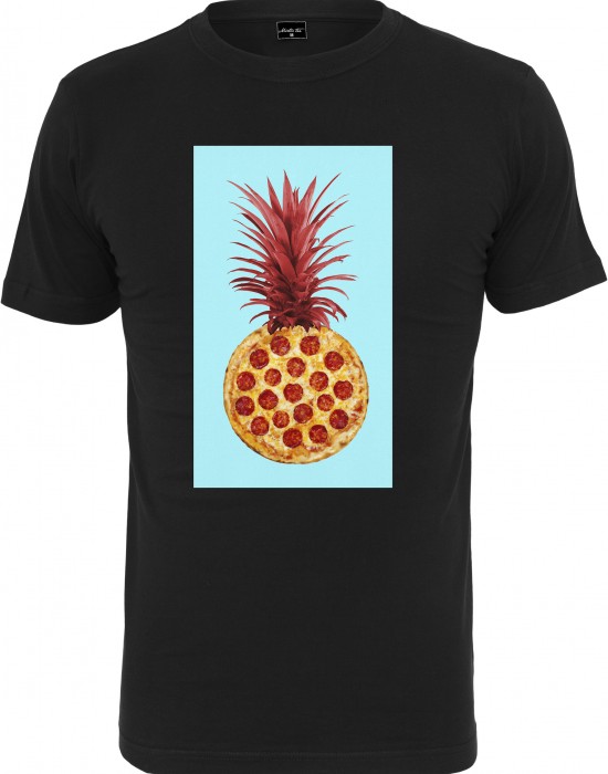 Мъжка тениска в черен цвят Mister Tee Pizza Pineapple Tee black, Тениски - Lit.bg Мъжка тениска в черен цвят Mister Tee Pizza Pineapple Tee black, Мъже - Lit.bg