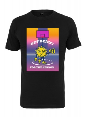 Мъжка тениска в черен цвят Mister Tee Ready For The Season.