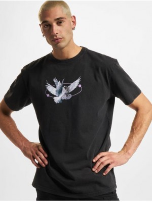 Мъжка тениска в черен цвят Mister Tee Vive la Liberte