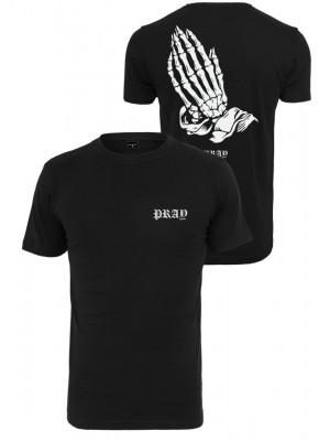Мъжка тениска в черен цвят Mister TeePray Skeleton Hands