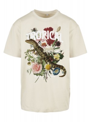 Мъжка тениска в пясъчен цвят Mister Tee Tropical