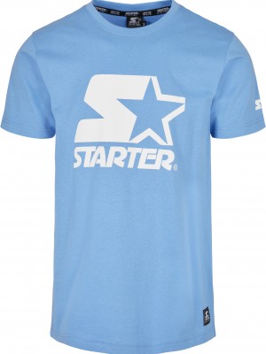 Мъжка тениска в син цвят Starter Logo Tee