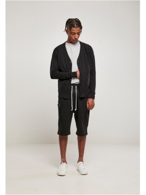 Мъжка жилетка в черен цвят Fine Cardigan