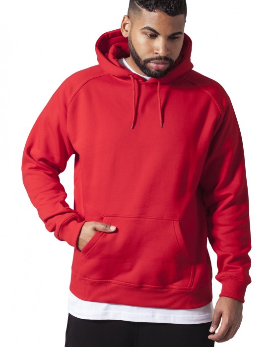 Мъжки изчистен червен суичър Urban Classics red TB014, Мъже - Lit.bg Мъжки изчистен червен суичър Urban Classics red TB014, Мъже - Lit.bg