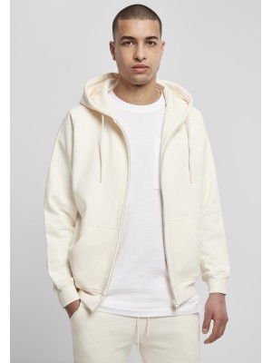 Мъжки изчистен суичър с цип Urban Classics  в пясъчен цвят