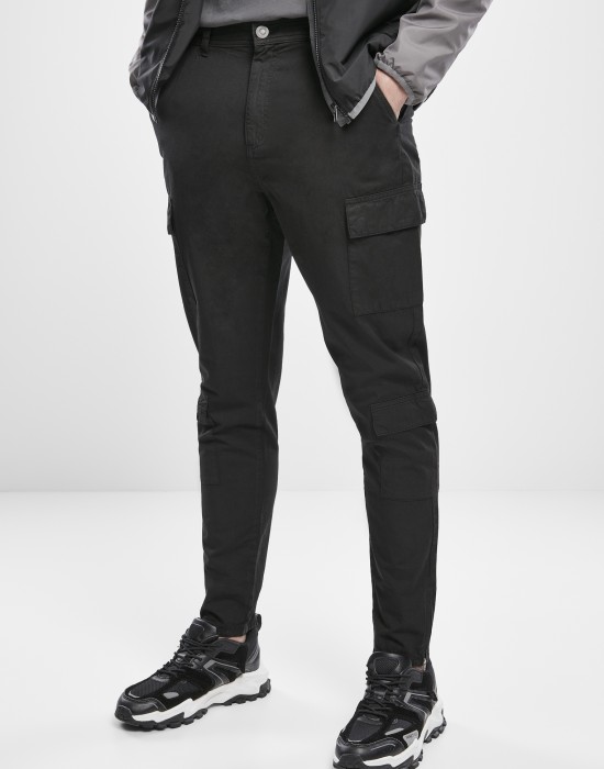Мъжки карго панталони в черно Urban Classics Tapered Double Cargo Pants, Мъже - Lit.bg