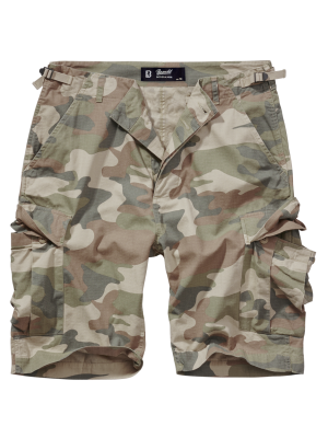 Мъжки къси панталони в камуфлаж Brandit BDU Ripstop light woodland