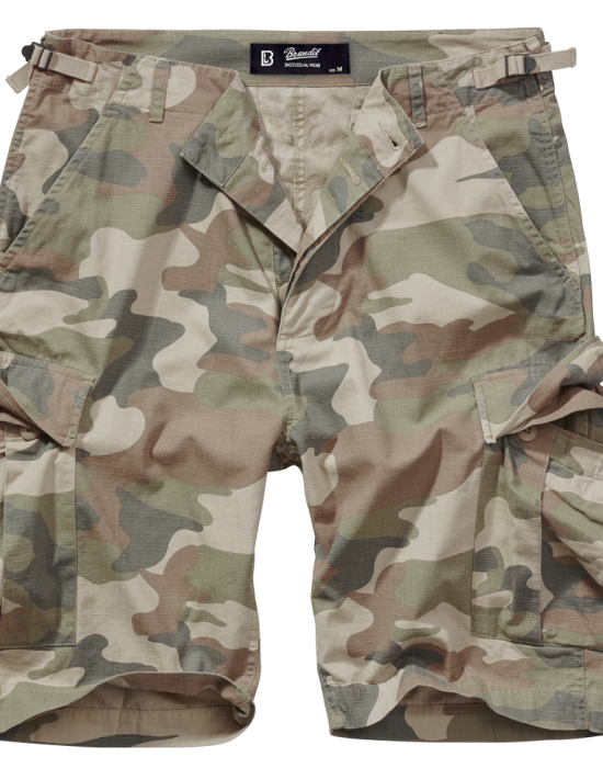 Мъжки къси панталони в камуфлаж Brandit BDU Ripstop light woodland, Панталони - Lit.bg Мъжки къси панталони в камуфлаж Brandit BDU Ripstop light woodland, Панталони - Lit.bg