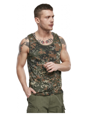 Мъжки потник в зелен камуфлаж Brandit flecktarn