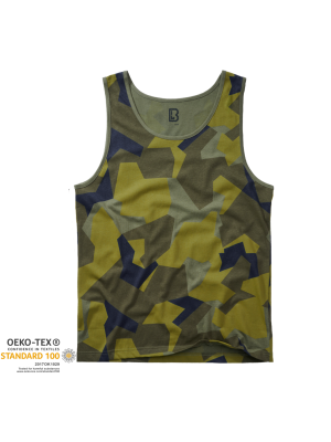Мъжки потник в зелен камуфлаж Brandit swedish camo M90
