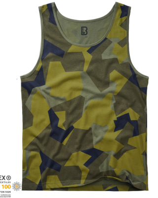 Мъжки потник в зелен камуфлаж Brandit swedish camo M90
