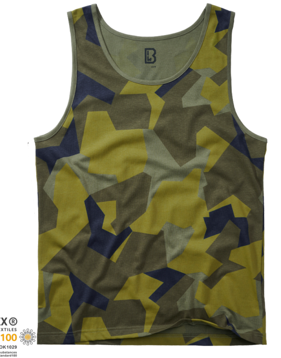 Мъжки потник в зелен камуфлаж Brandit swedish camo M90, Потници - Lit.bg Мъжки потник в зелен камуфлаж Brandit swedish camo M90, Потници - Lit.bg