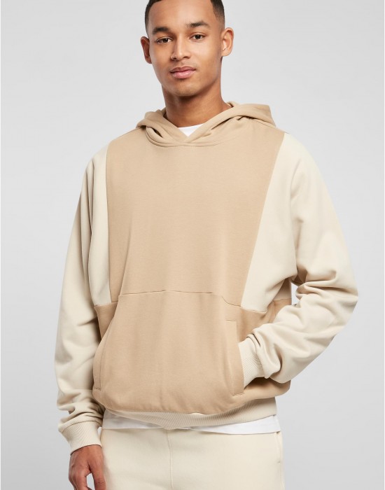 Мъжки суичър с качулка в бежов цвят Urban Classics Hoody unionbeige/softseagrass, Суичъри - Lit.bg Мъжки суичър с качулка в бежов цвят Urban Classics Hoody unionbeige/softseagrass, Суичъри - Lit.bg