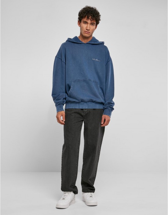 Мъжки суичър с качулка в син цвят Urban Classics Hoody, Суичъри - Lit.bg Мъжки суичър с качулка в син цвят Urban Classics Hoody, Суичъри - Lit.bg