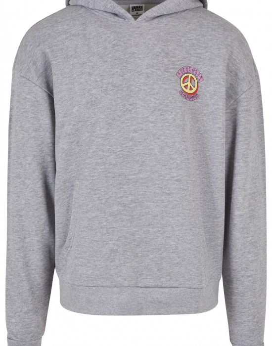 Мъжки суичър с качулка в сив цвят Urban Classics Peace Hoody, Суичъри - Lit.bg Мъжки суичър с качулка в сив цвят Urban Classics Peace Hoody, Суичъри - Lit.bg