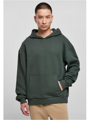 Мъжки суичър с качулка в тъмнозелен цвят Urban Classics Hoody bottlegreen