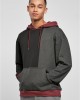 Мъжки суичър с качулка в цветен десен Urban Classics Color Hoody black/charcoal, Суичъри - Lit.bg Мъжки суичър с качулка в цветен десен Urban Classics Color Hoody black/charcoal, Суичъри - Lit.bg