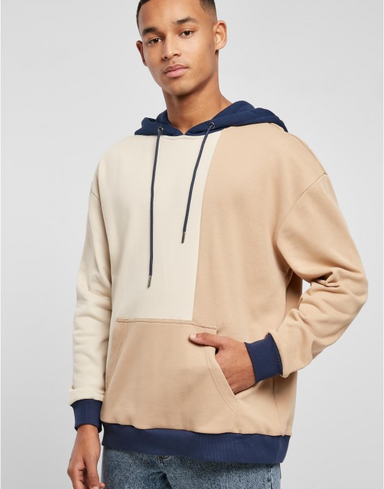 Мъжки суичър с качулка в цветен десен Urban Classics Color Hoody softseagrass/unionbeige, Суичъри - Lit.bg Мъжки суичър с качулка в цветен десен Urban Classics Color Hoody softseagrass/unionbeige, Суичъри - Lit.bg