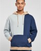 Мъжки суичър с качулка в цветен десен Urban Classics Color Hoody summerblue/darkblue, Суичъри - Lit.bg