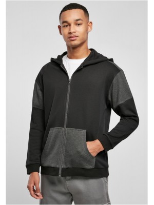 Мъжки суичър с цип в черен цвят Urban Classics Zip Hoody