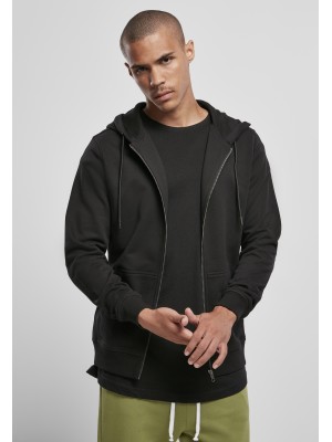 Мъжки суичър в черен цвят Urban Classics Basic Terry Zip Hoody 