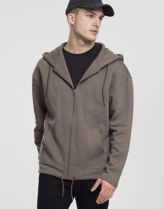 Мъжки суичър в сиво Urban Classics Zip HoodyLong Sweat Zip Hoody, Мъже - Lit.bg Мъжки суичър в сиво Urban Classics Zip HoodyLong Sweat Zip Hoody, Мъже - Lit.bg