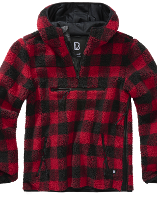 Мъжко карирано яке в червено Brandit Worker Pullover
