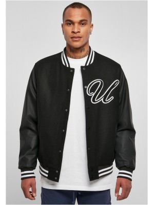 Мъжко колежанско яке в черен цвят Urban Classics College Jacket