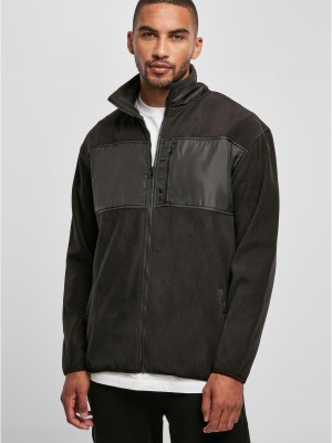 Мъжко поларено яке в черен цвят Urban CLassics Fleece Jacket