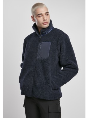 Мъжко яке Urban Classics Sherpa в тъмносин цвят